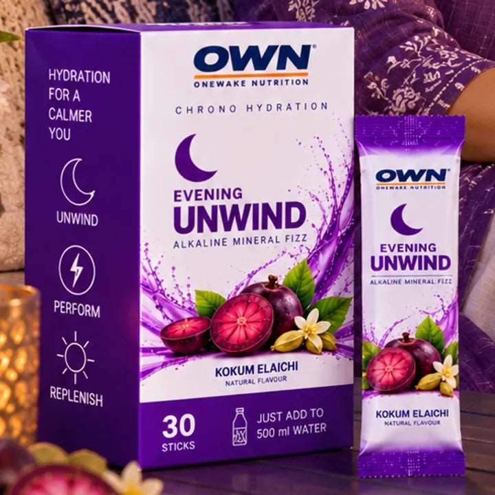 OWN UNWIND stick and carton, Kokum-Elaichi